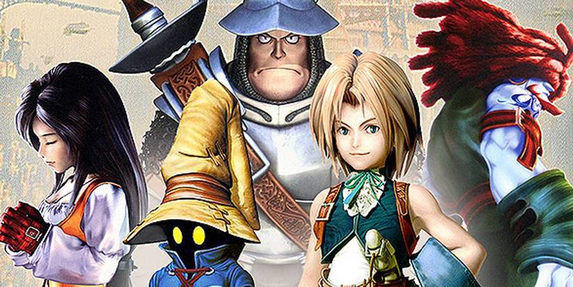  Garnet, Vivi, Steiner, Zidane, and Amarant.