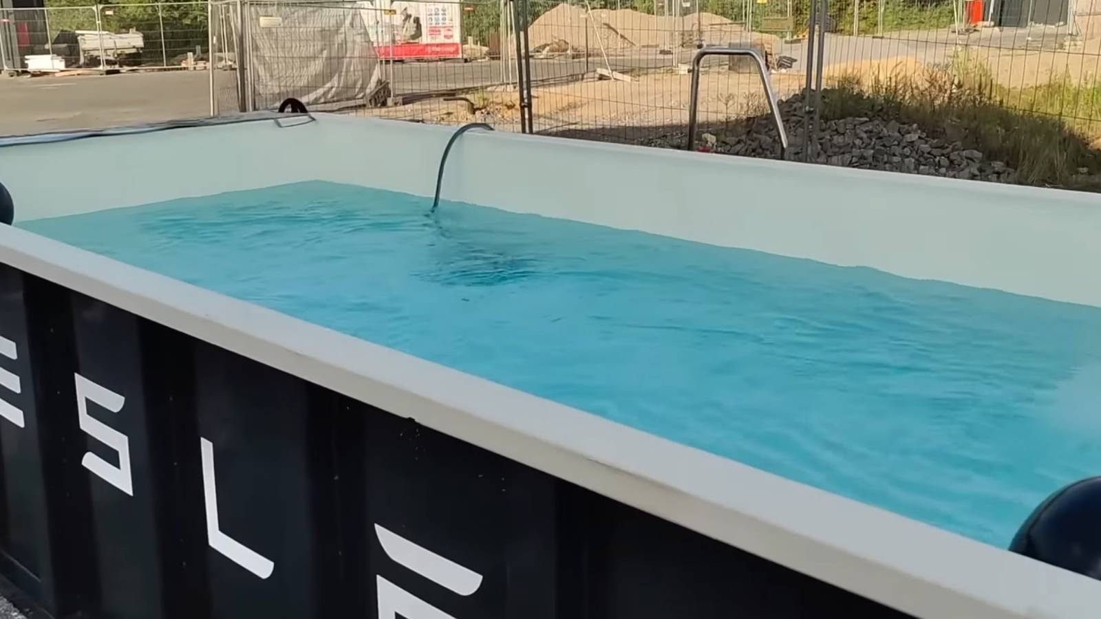 Swim While You Wait At Tesla Supercharger Station