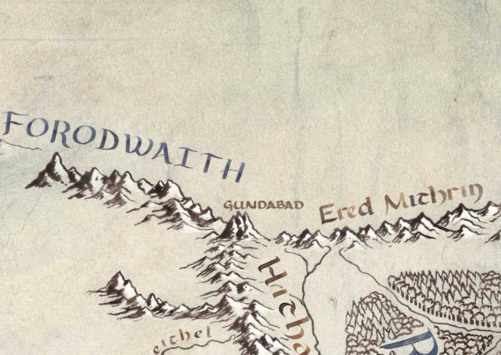 Forodwaith on the Rings of Power map.