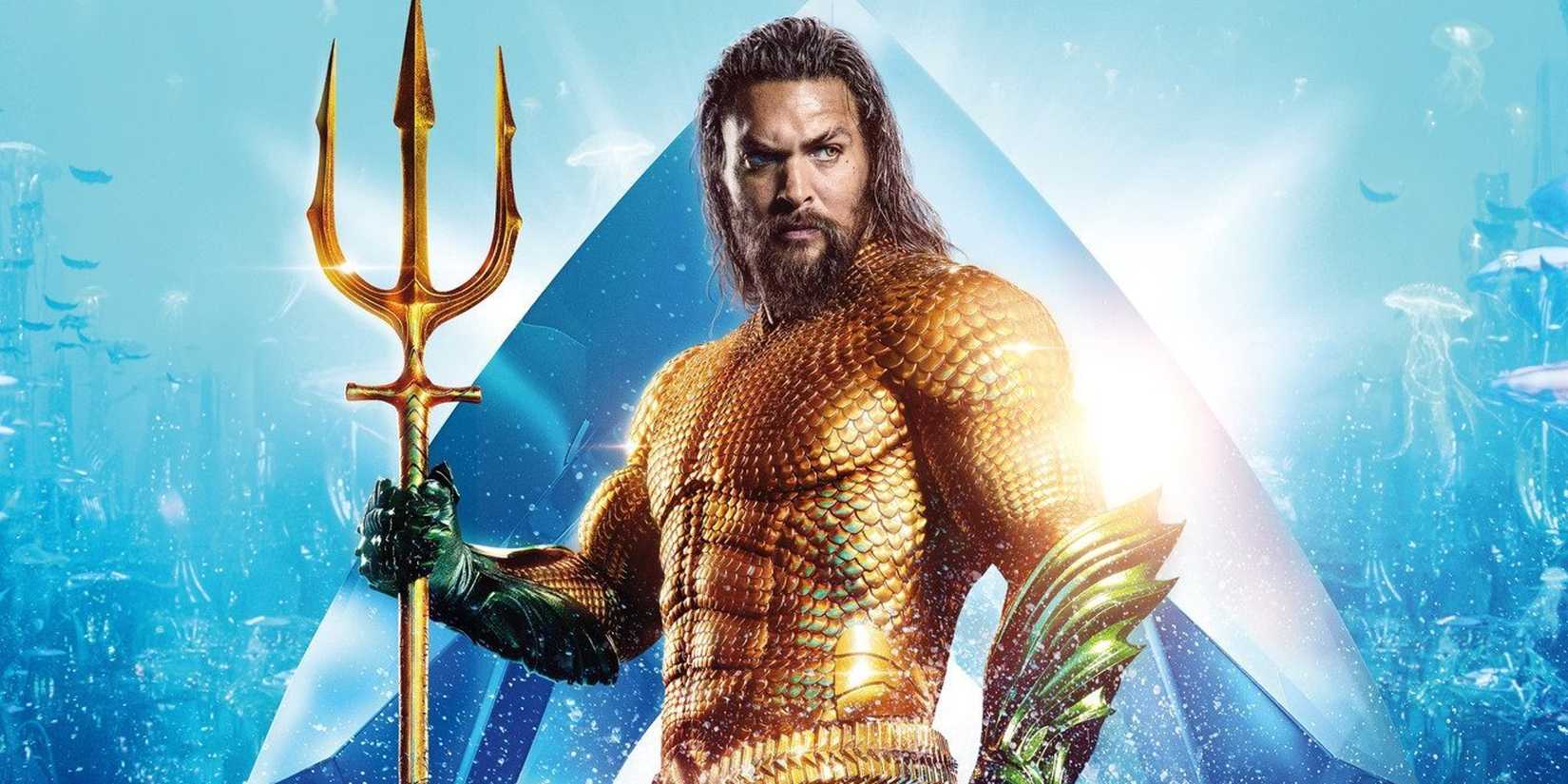 Jason Momoa als Arthur Curry alias Aquaman in der orangefarbenen Rüstung in Aquaman (2018)