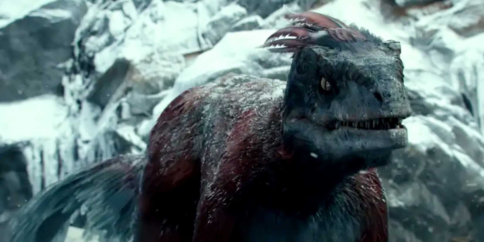 Jurassic World Dominion's Pyroraptor, a Feathered Dinosaur