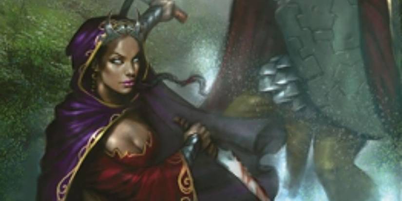 A Kalashtar wielding a knife in Dungeons and Dragons.