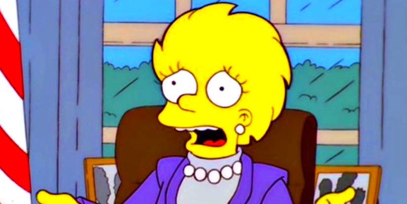 Lisa Simpsons reclama do Presidente Trump em Os Simpsons