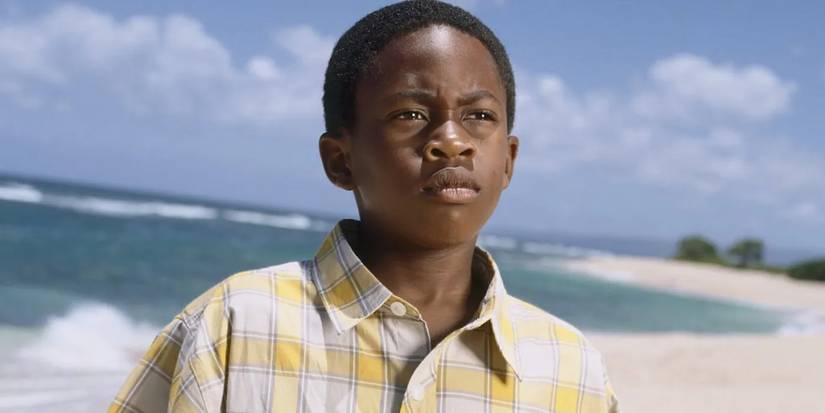 Walt looking serious in Lost