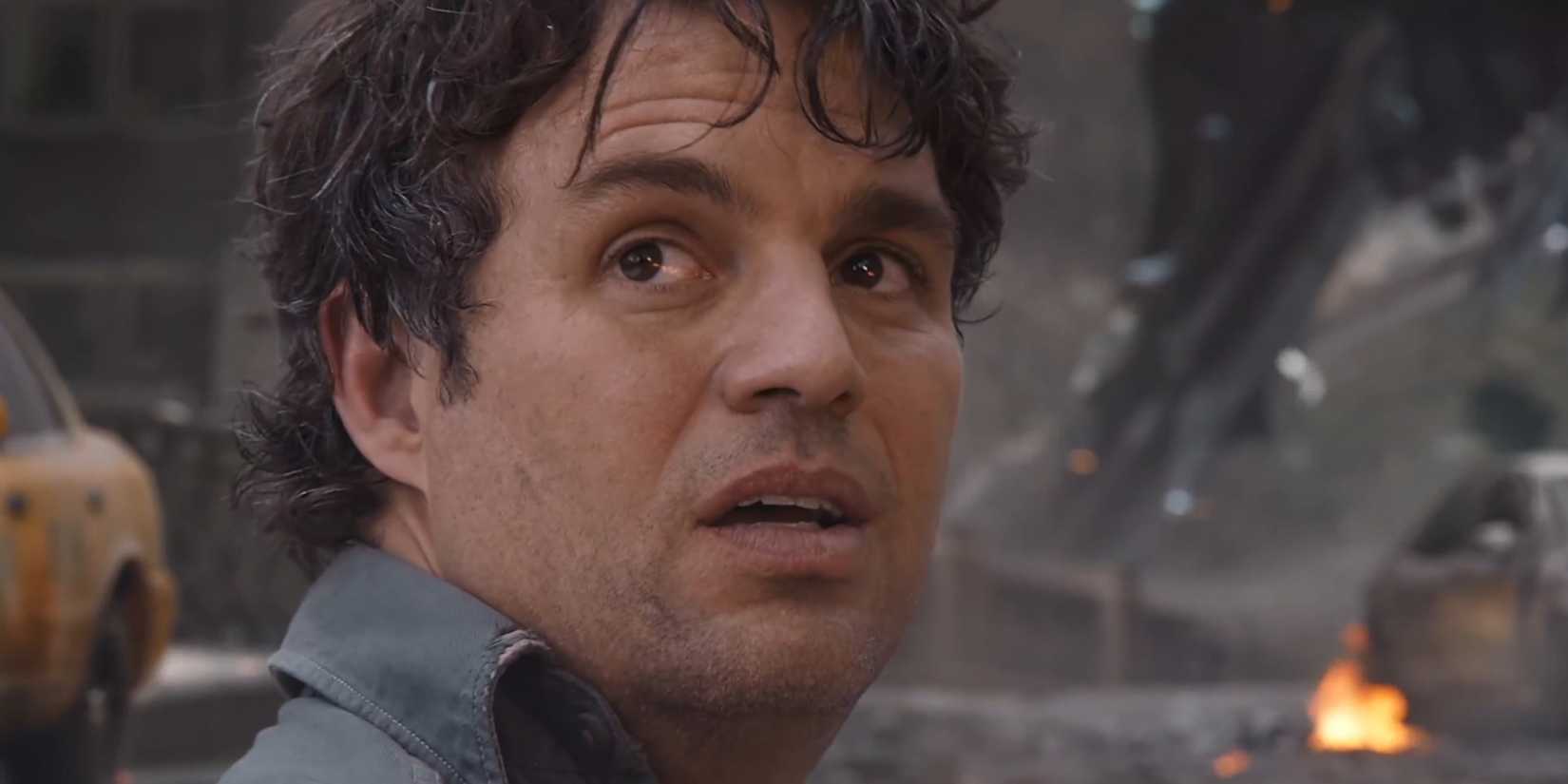 Mark Ruffalo como Bruce Banner se juntando à luta em Vingadores (2012)