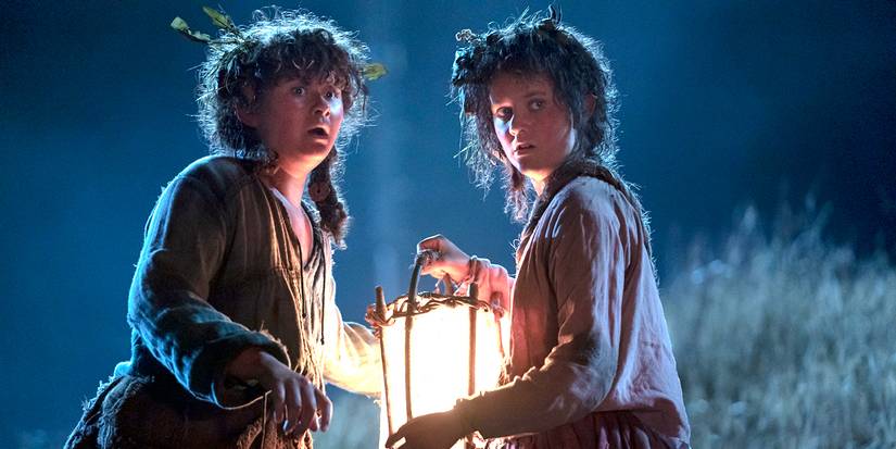 Markella Kavanagh and Megan Richards in The Lord of the Rings The Rings of Power