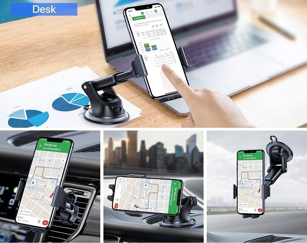Miracase 4-in-1 Cell Phone Holder for Car 2