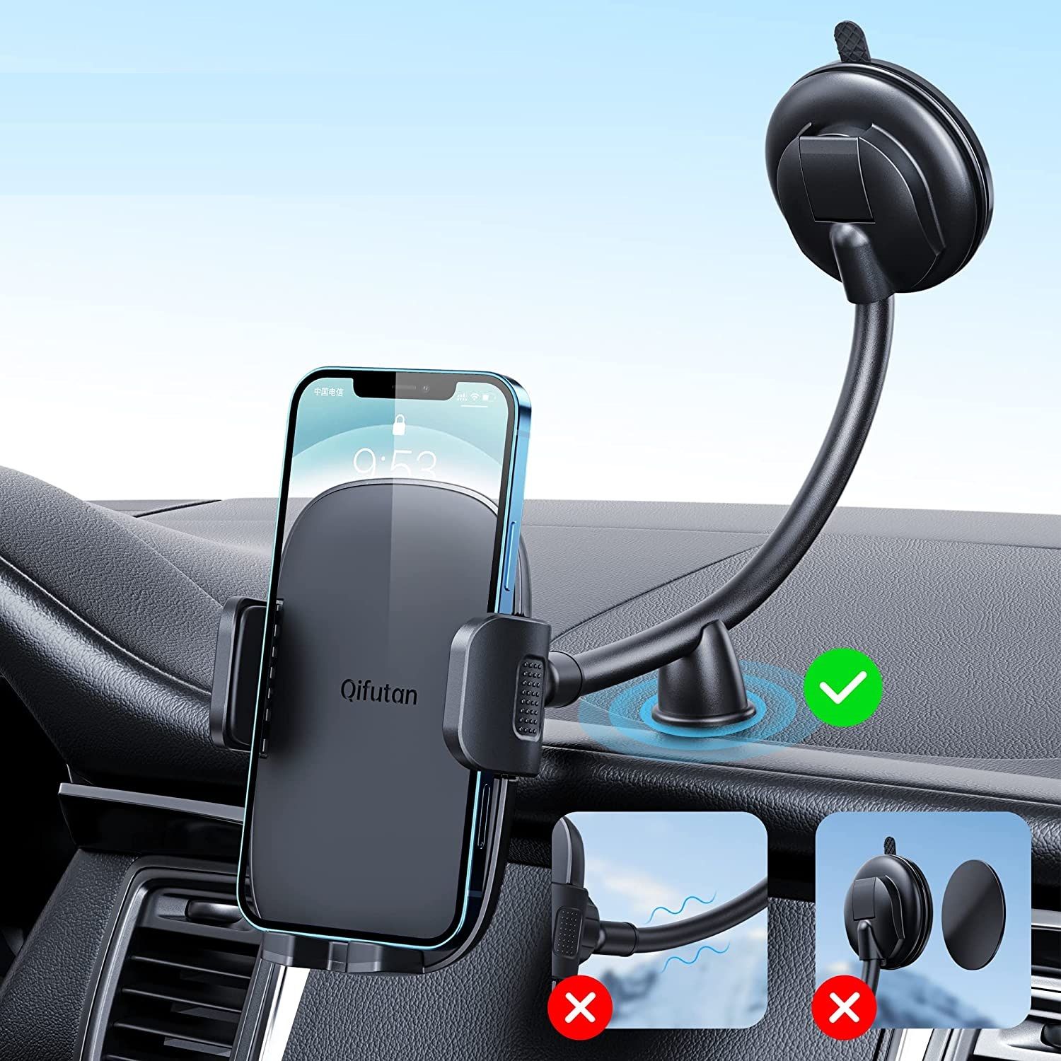 Qifuton Cell Phone Holder for Car 2