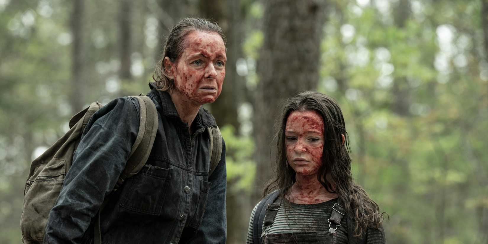 Samantha Morton as Alpha and young Lydia in Tales of the Walking Dead