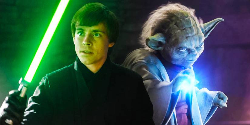 Luke Skywalker and Yoda