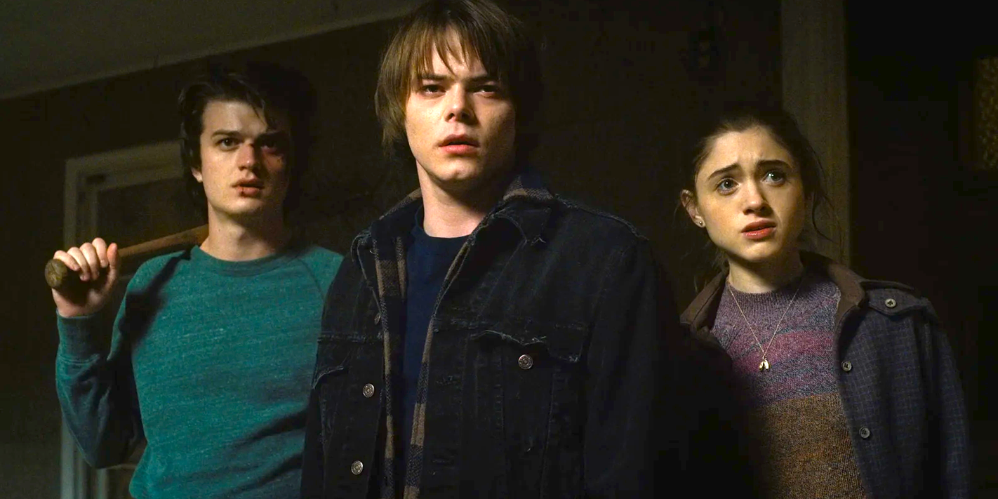 Steve, Jonathan, and Nancy in Stranger Things