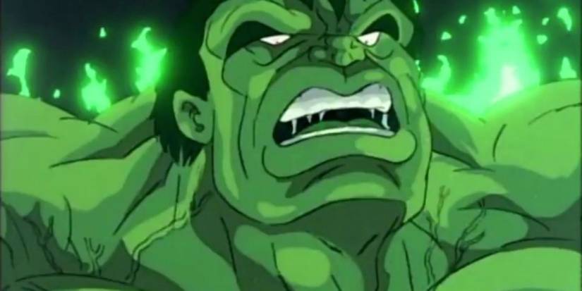 hulk angry and looking down in The Incredible Hulk Animated Series