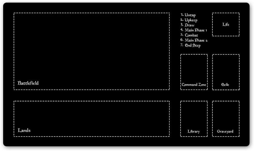 Time Walker black and white lines best Magic the Gathering Playmats