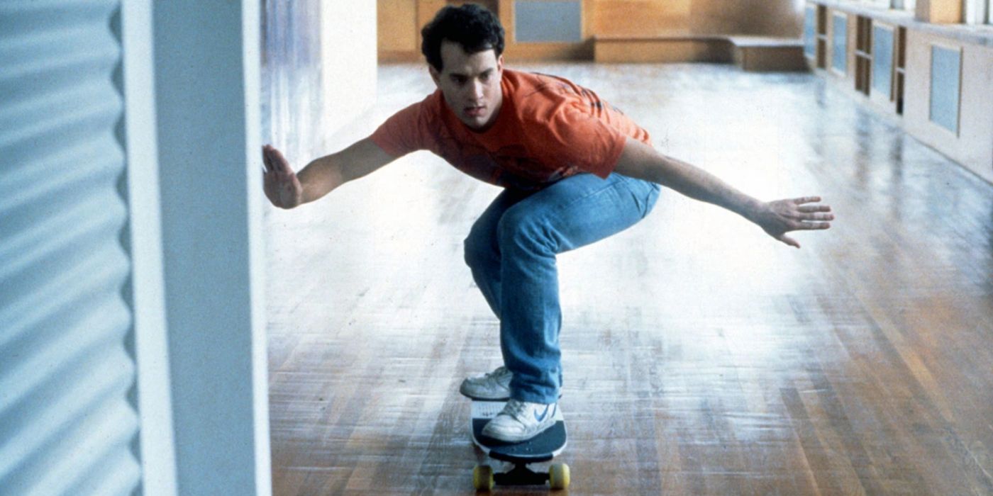 Tom Hanks Skateboarding in Big