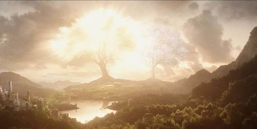 Two Trees of Valinor in Lord of the Rings the Rings of Power.
