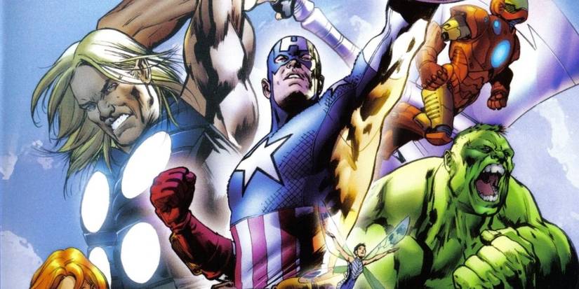 Captain America, Hulk, Iron Man, and Thor on the Ultimate Avengers the Movie Poster