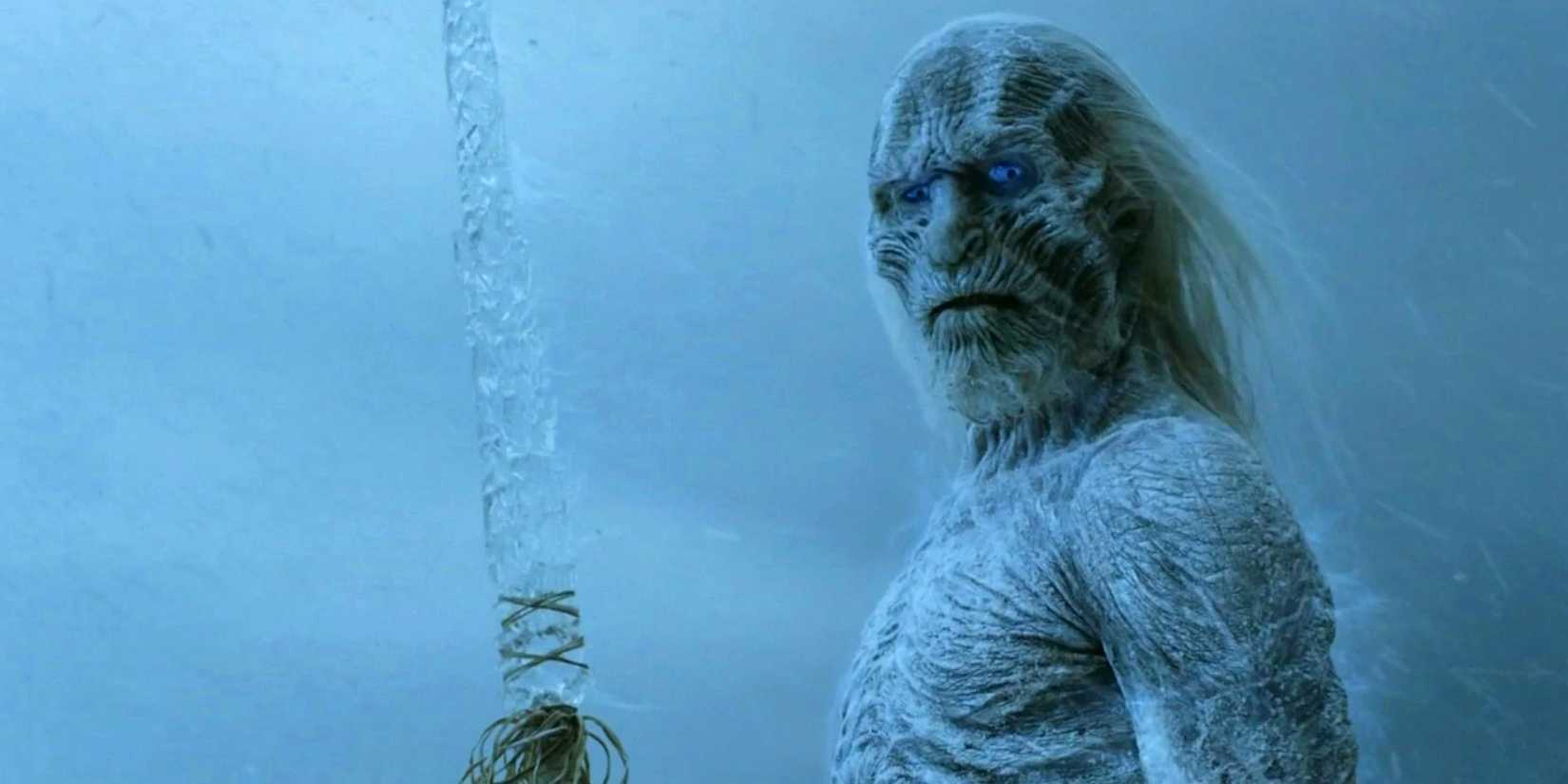 White Walker com lâmina de gelo em Game of Thrones