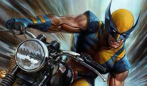 Wolverine-riding-a-motorcycle-in-Marvel-artwork