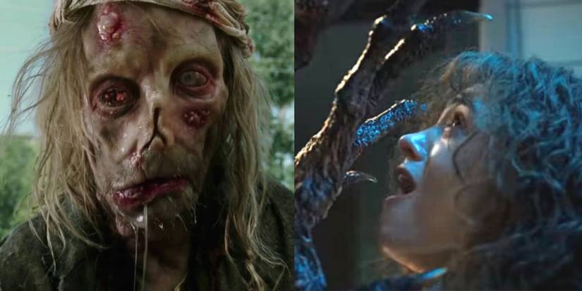 Vecna making Nancy see visions vs. the leper vision with Eddie