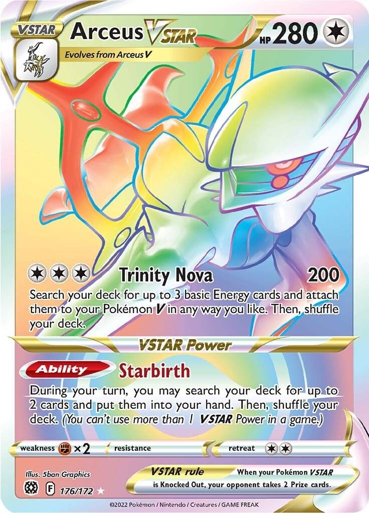 Most Expensive Cards In Pokmon's Arceus VSTAR/Flying Pikachu VMAX Deck
