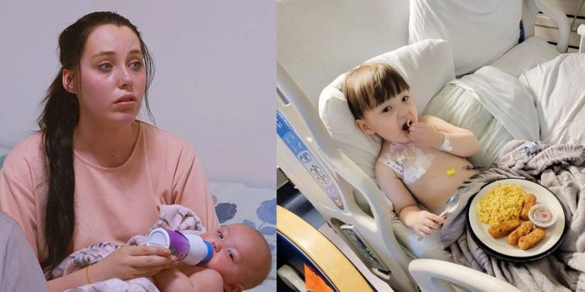 Split images of 90 Day Fiancé star Deavan Clegg with son Taeyang