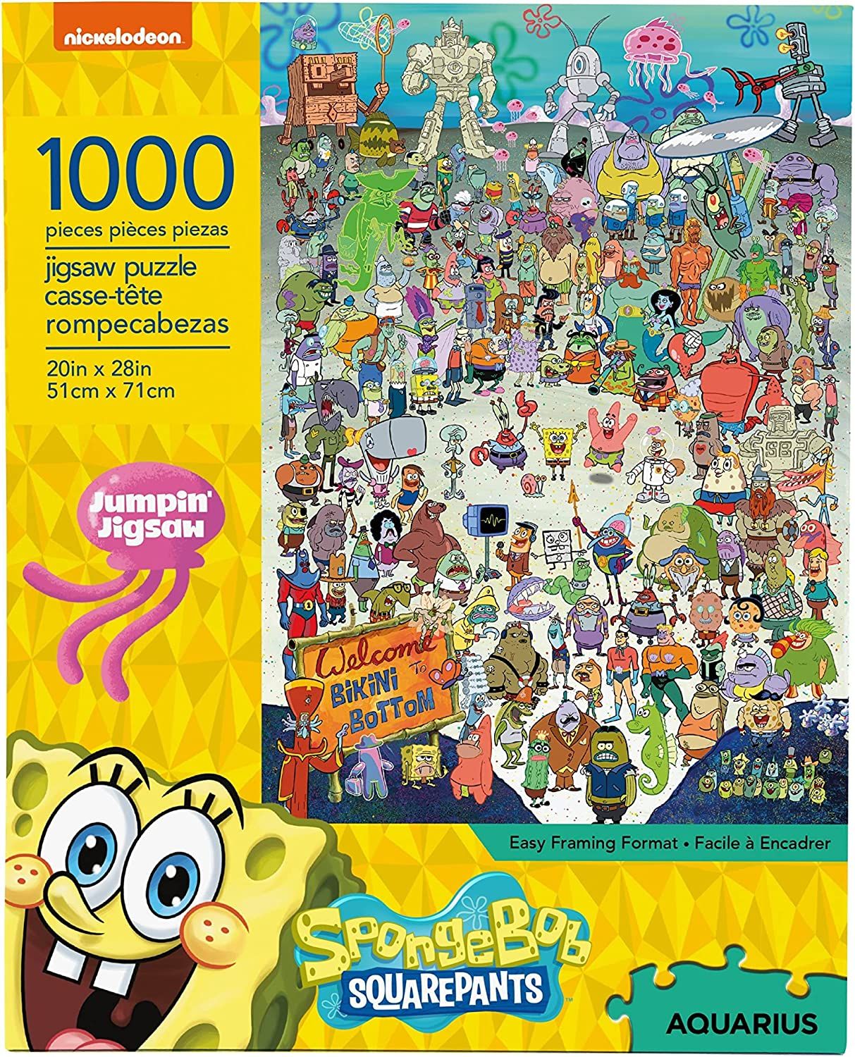 AQUARIUS SpongeBob SquarePants Puzzle (1000 Piece Jigsaw Puzzle) 1