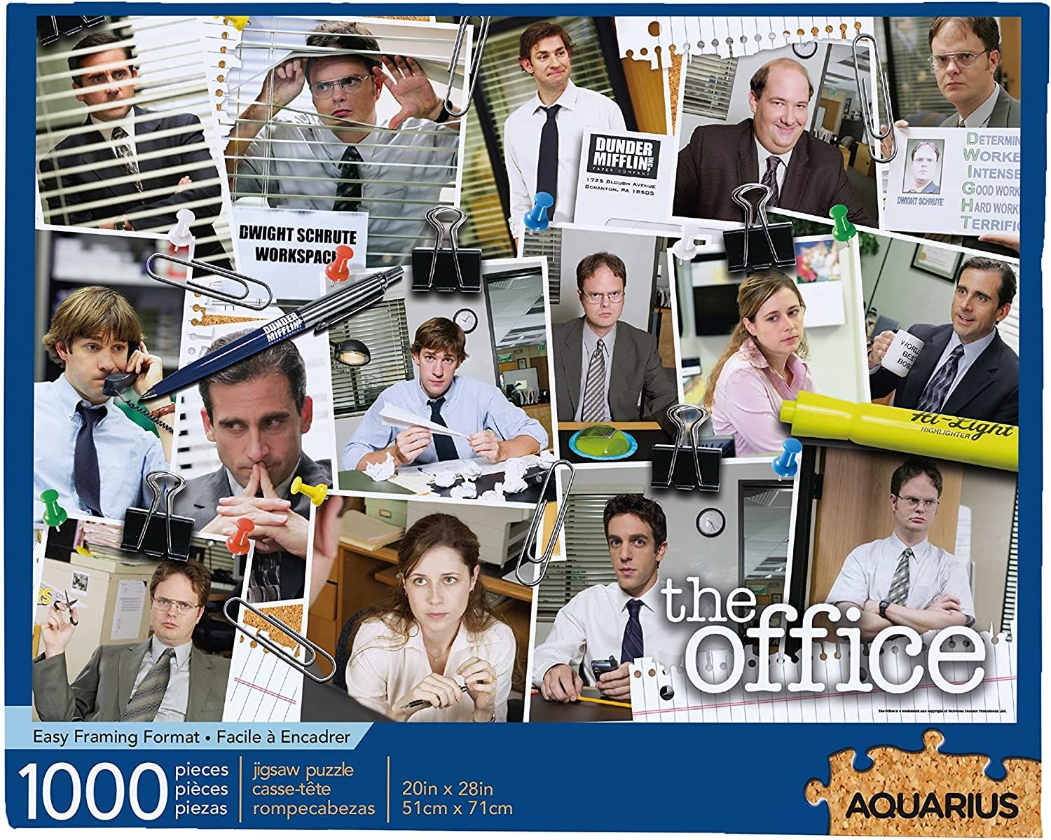 AQUARIUS The Office Cast Collage Puzzle (Quebra-cabeça de 1000 peças) 1
