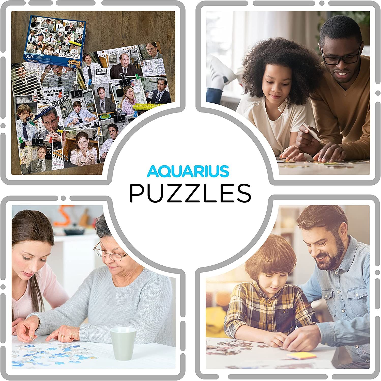 AQUARIUS The Office Cast Collage Puzzle (1000 Piece Jigsaw Puzzle) 4