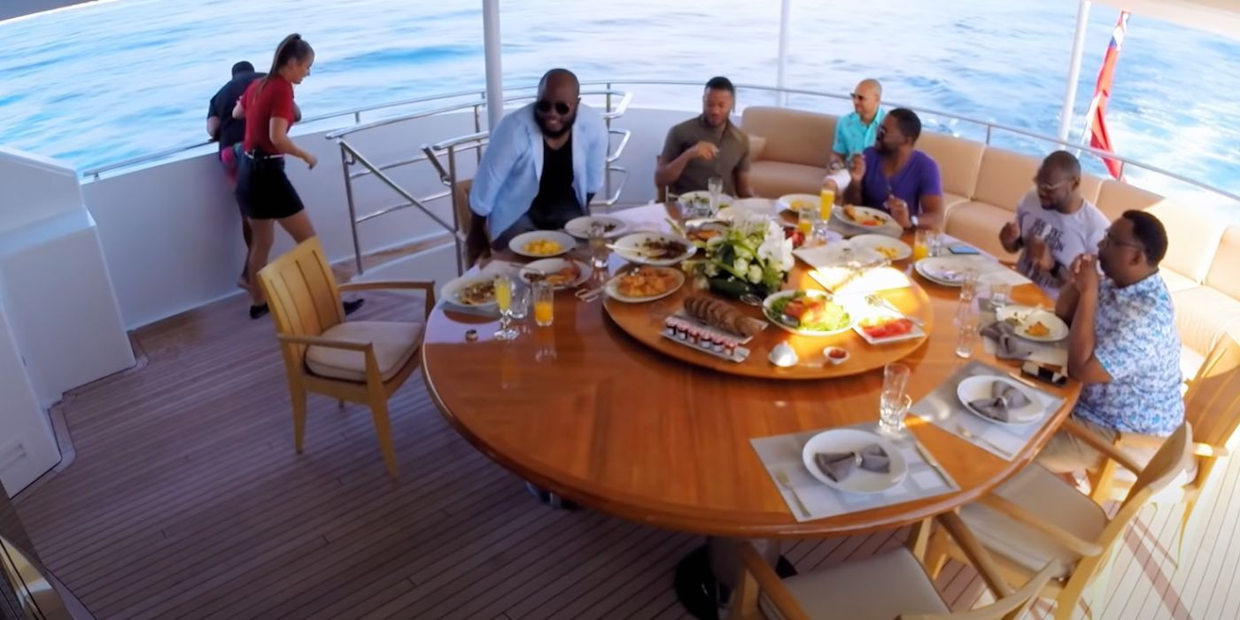 Aesha on deck with a charter on Below Deck