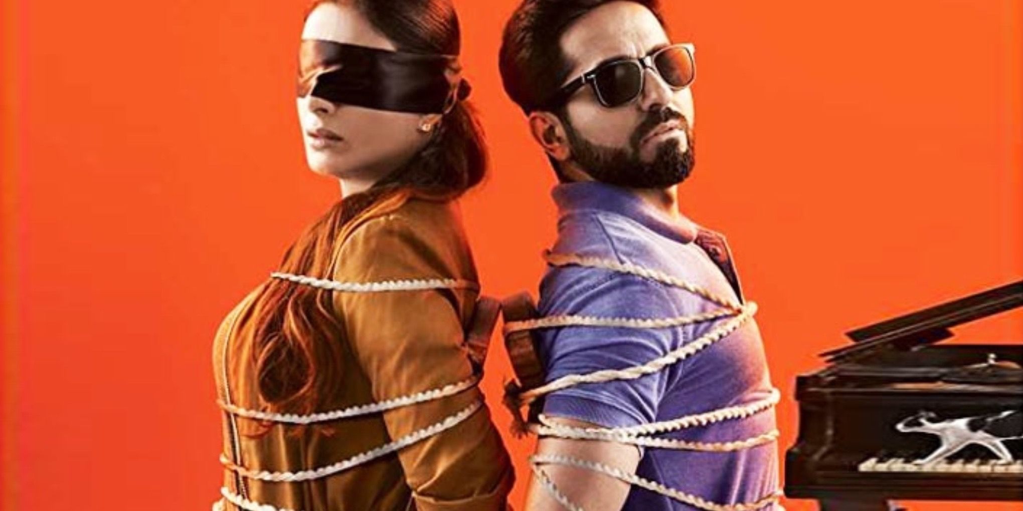 Two people tied up in Andhadhun (2018)