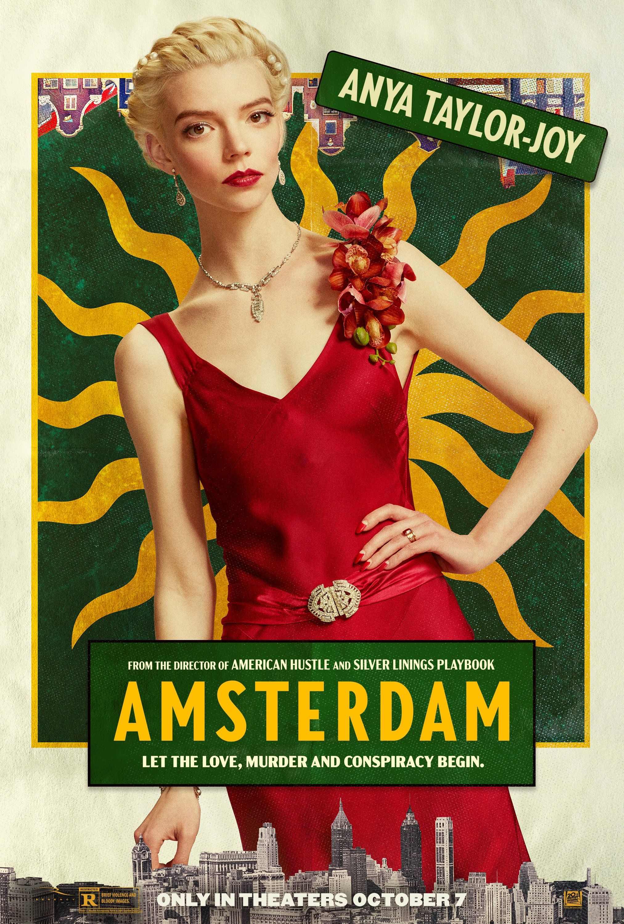 15 Massive Actors Assemble In Stylish Posters For New Movie Amsterdam