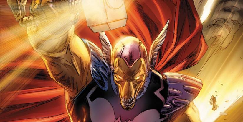 Beta Ray Bill charging at the reader in the Marvel comics