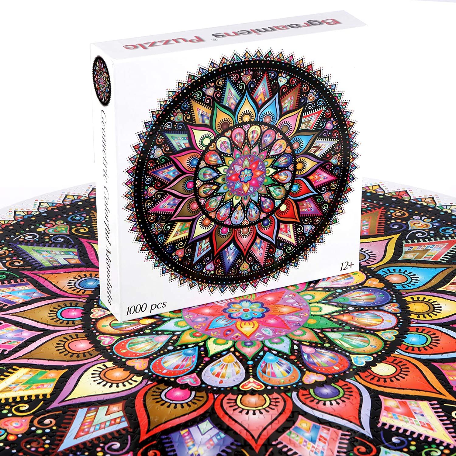 Bgraamiens Geometric Colorful 1000 Pieces Mandala Jigsaw Puzzle 2