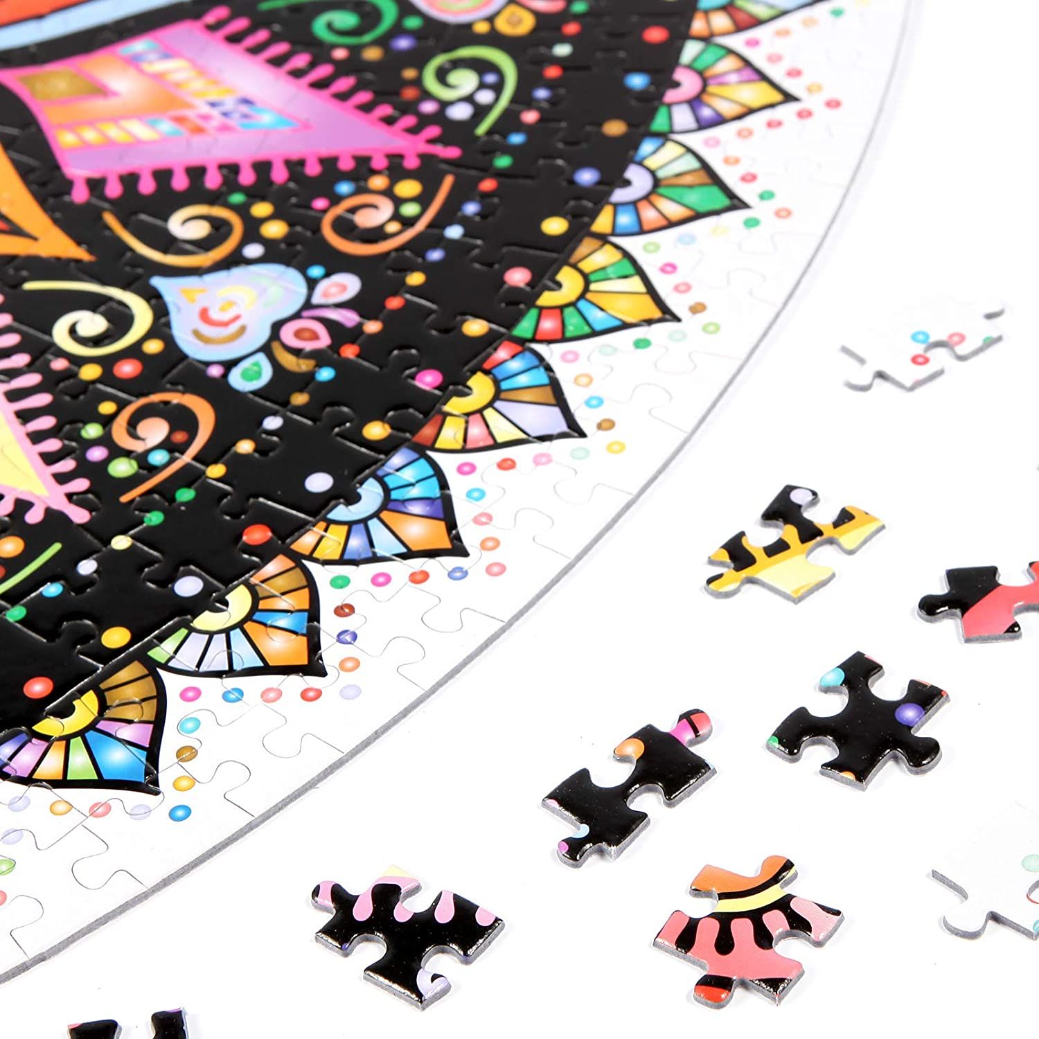 Bgraamiens Geometric Colorful 1000 Pieces Mandala Jigsaw Puzzle 4