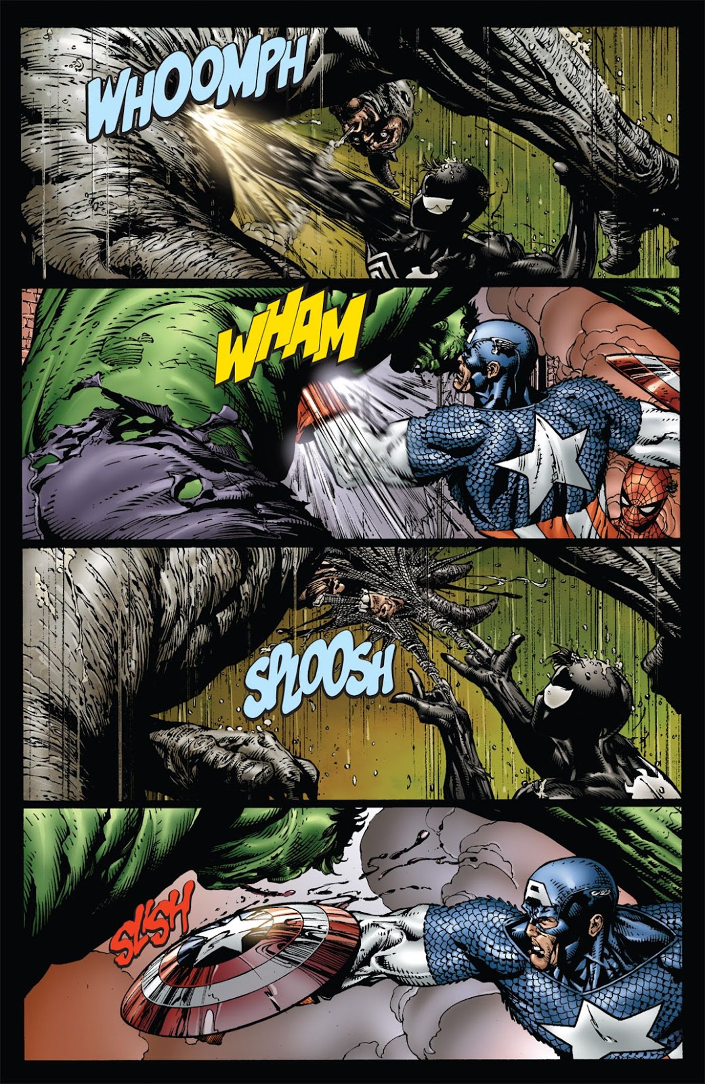 Captain America Beat Hulk Using Just His Fists