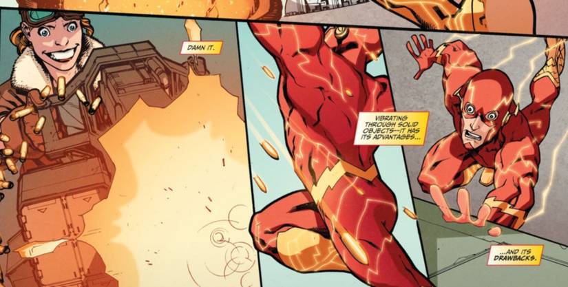 Erro de fase de balas flash DC Comics