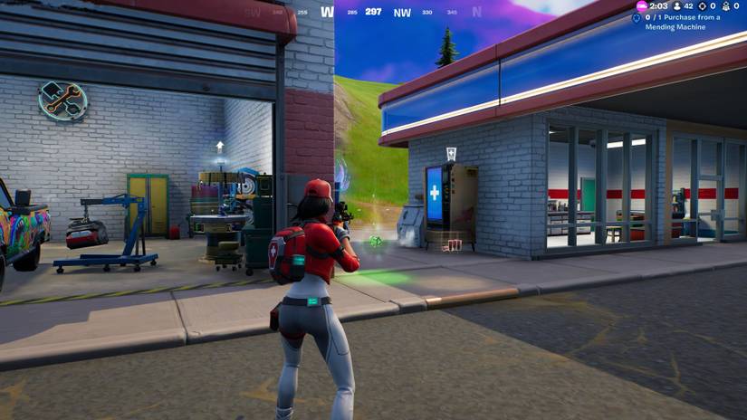 Fortnite Chapter 3 Season 4 Mending Machine South Of Tilted Towers