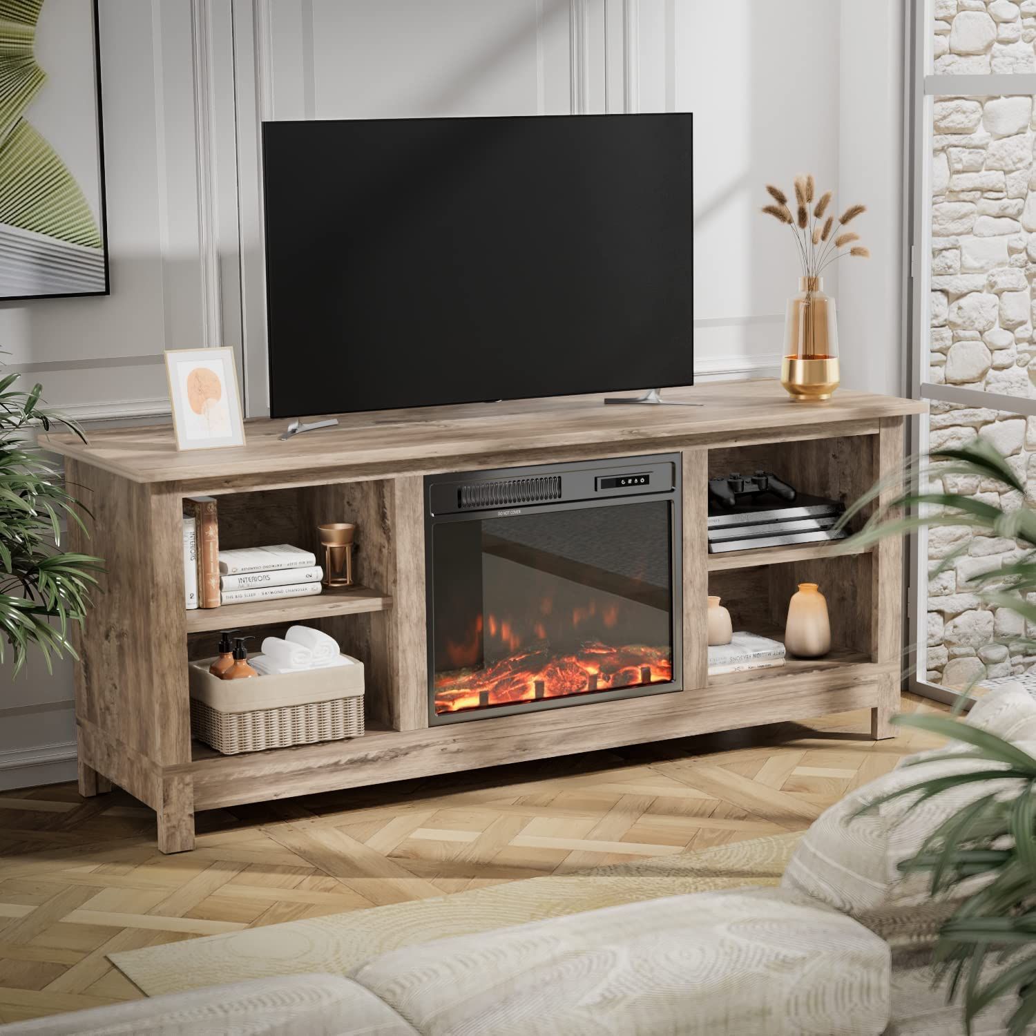 Furniwell Fireplace TV stand 1