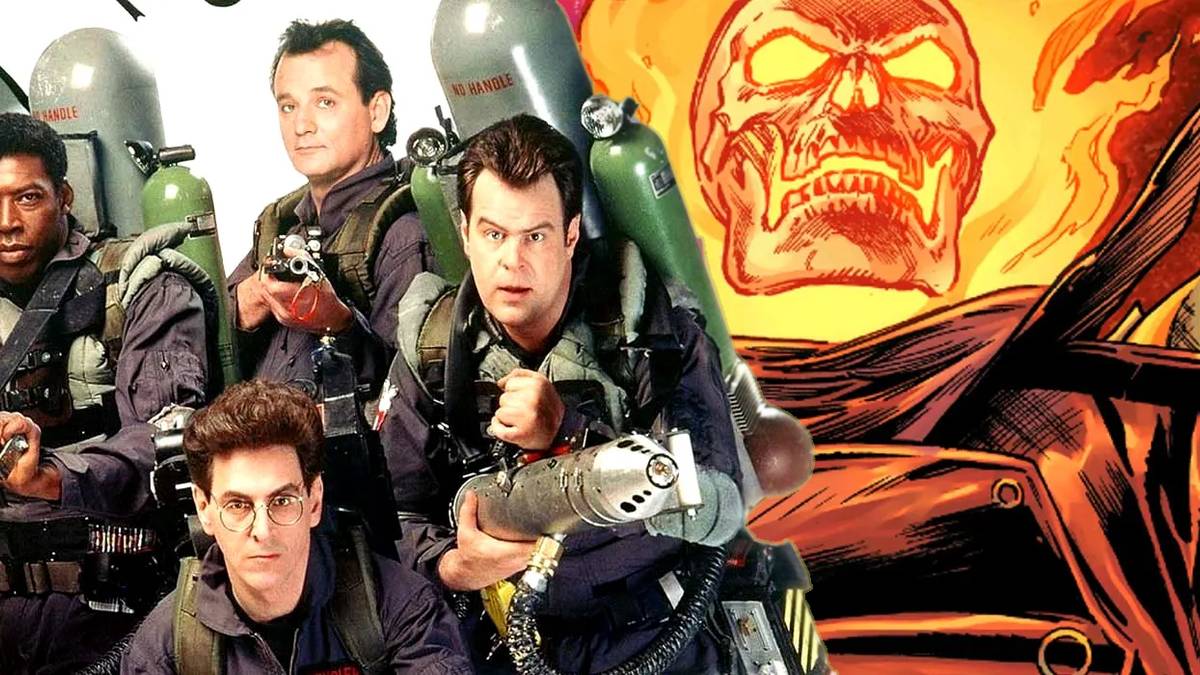 Ghost Rider Meets Ghostbusters in Fiery Tribute to Dark Marvel Hero