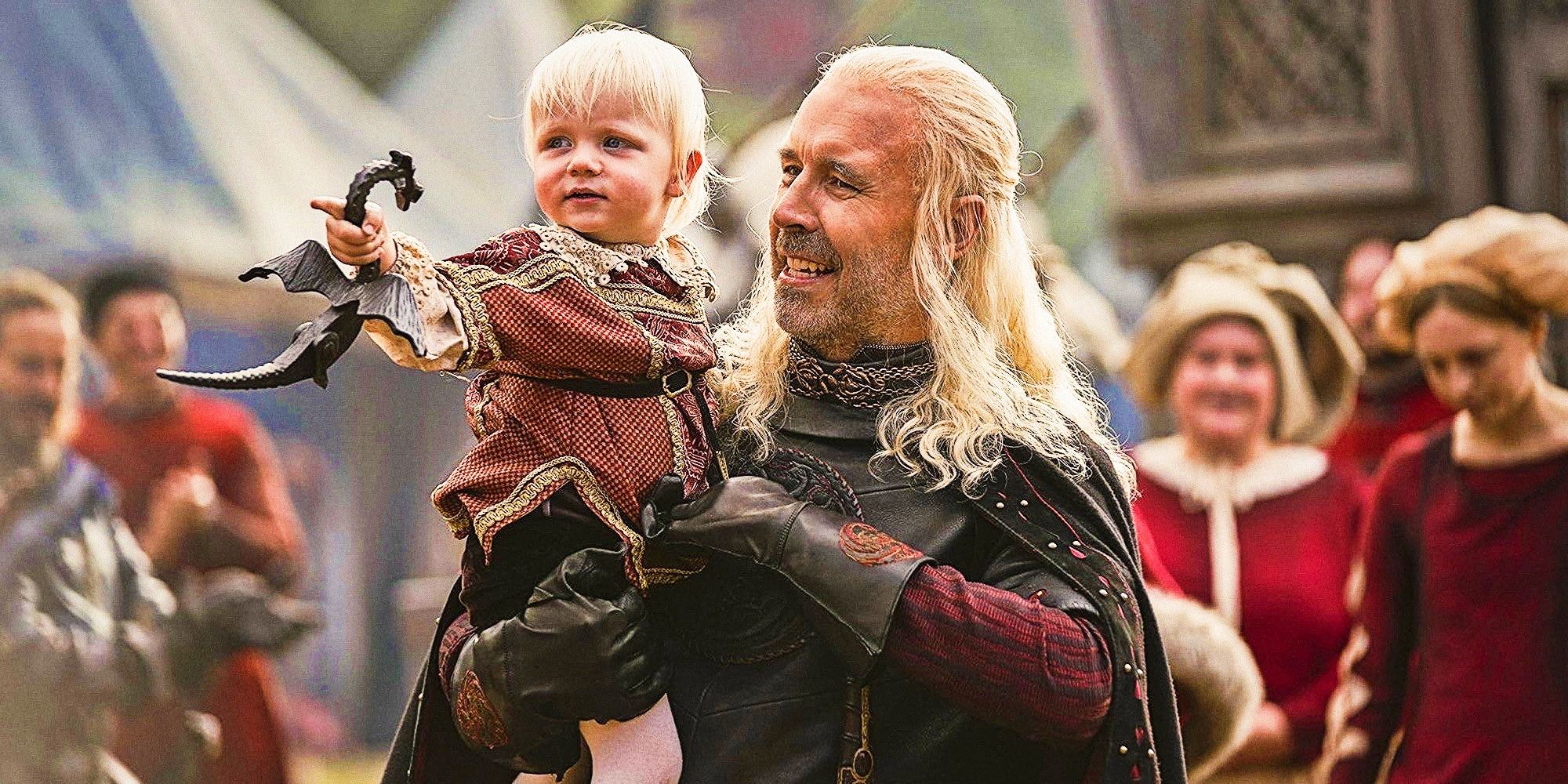 King Viserys and Prince Aegon Targaryen Toddler