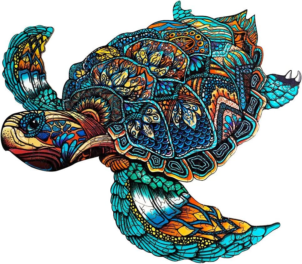 KAAYEE Sea Turtle 100 Pieces Wooden Jigsaw Puzzle 1