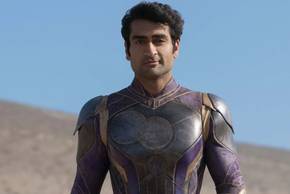 Kingo smirking in costume in Eternals