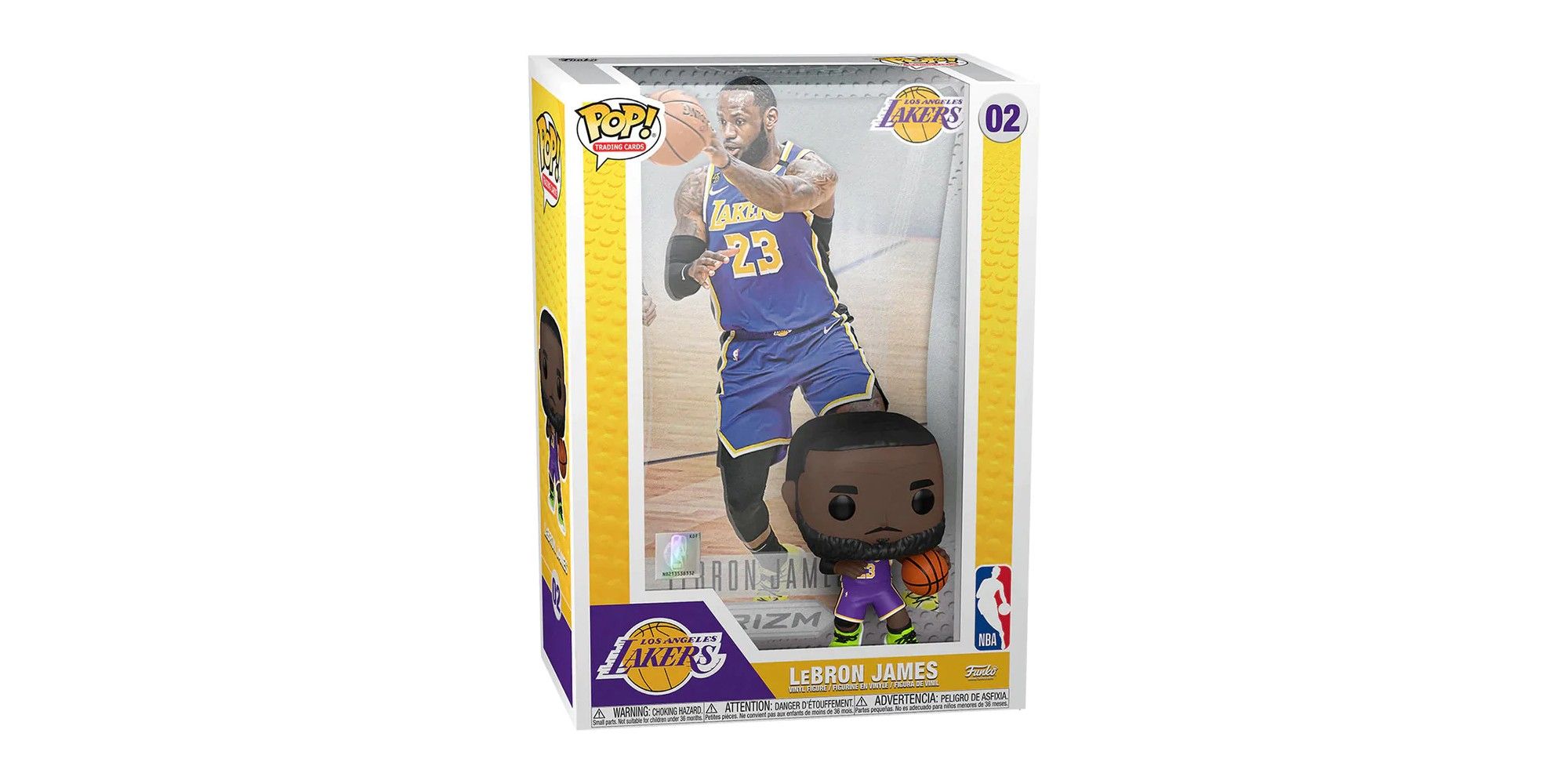 NBA Basketball - Lebron James L.A. Lakers White Uniform Pop! Vinyl Figure