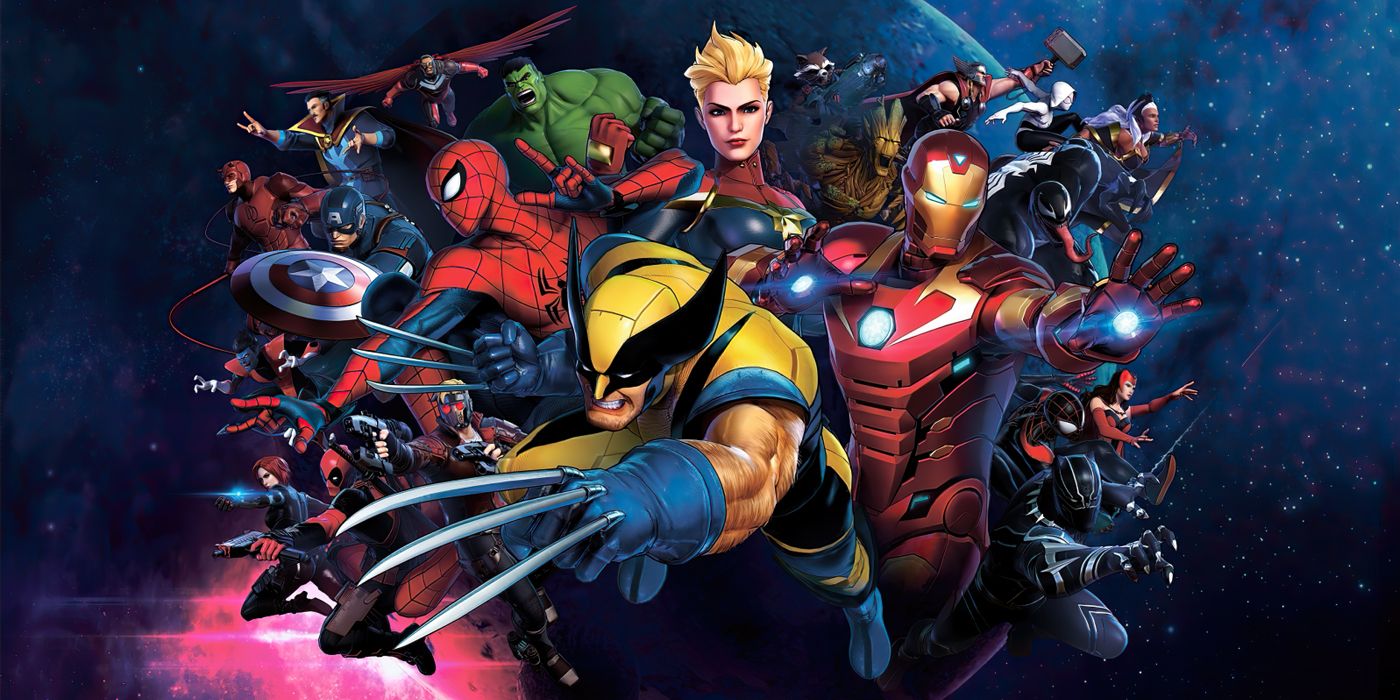 Les personnages de Marvel Ultimate Alliance 3 regroupés