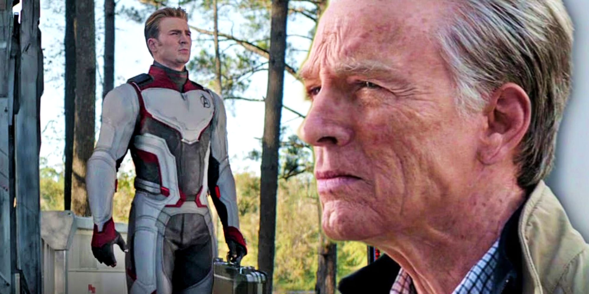 Old Steve Rogers and Time-Traveling Captain America in Avengers Endgame