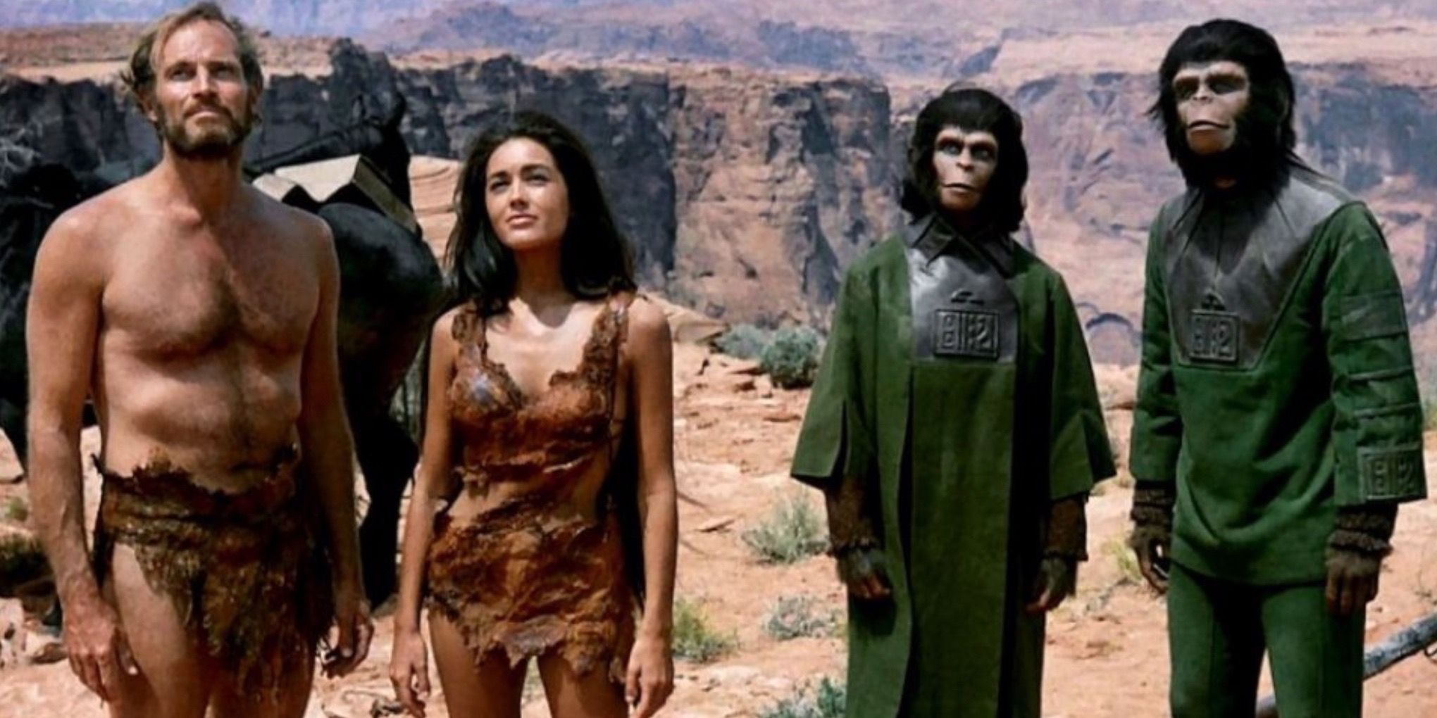 The cast of Planet of the Apes (1968)