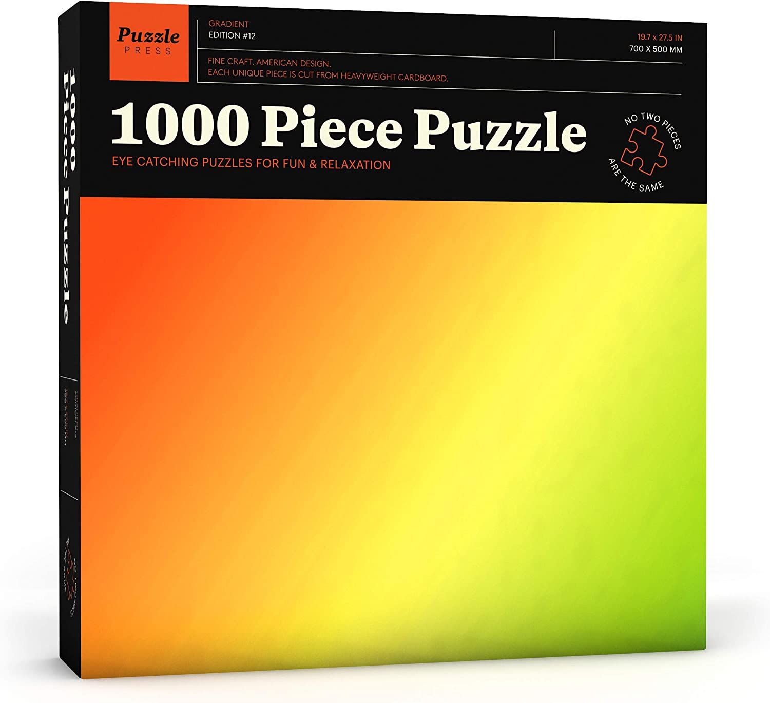 Puzzle Press Gradient Puzzle 1000 Piece Adult Jigsaw Puzzle 1