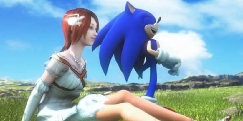Sonic and Elise Sit in a Field Sonic 06