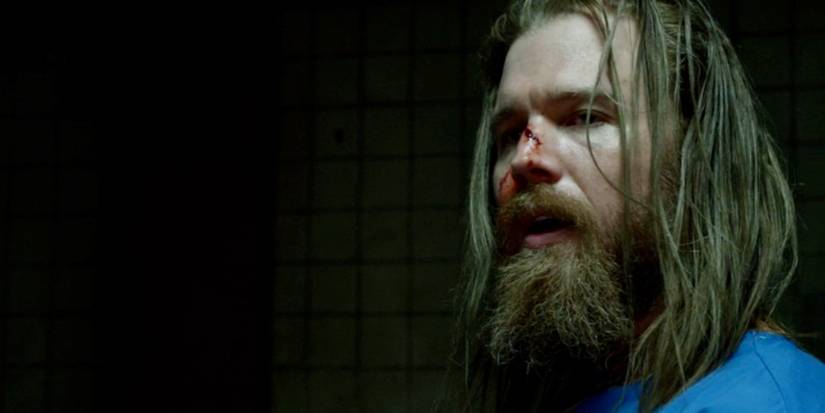 Opie (Ryan Hurst) com o nariz sangrando em Sons of Anarchy