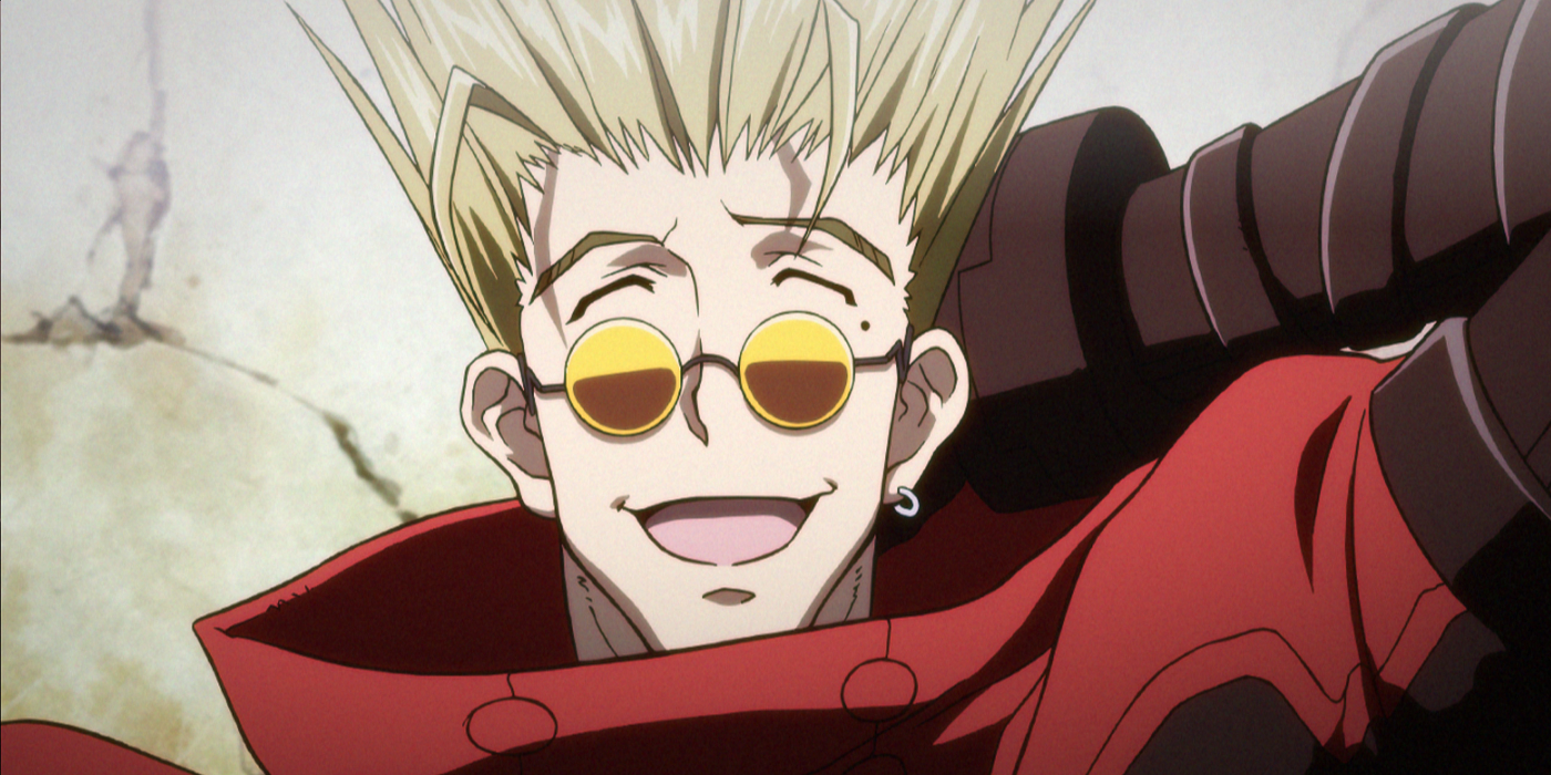 Vash the Stampede rindo em Trigun